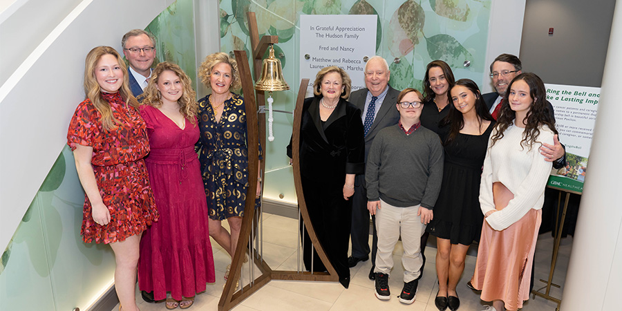 Hudson Family Gift Funds Bell in Sandra R. Berman Pavilion