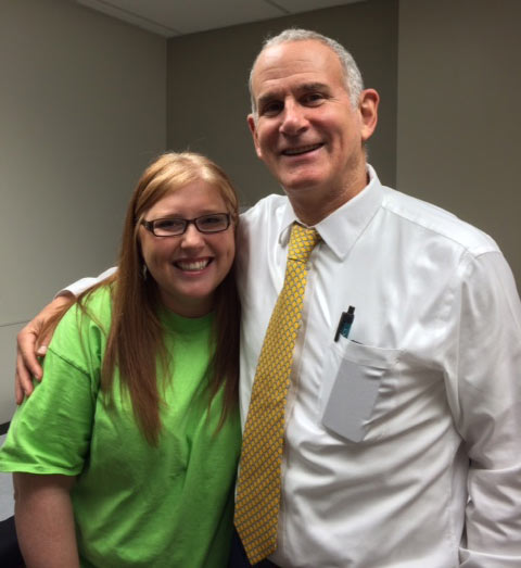 Katie with Dr. Michael Sellman