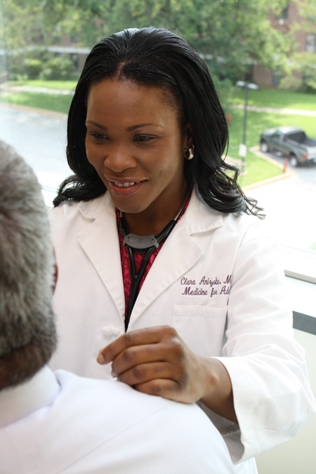 Dr.Clara Anizoba, a physician at GBMC Medicine for Adults.